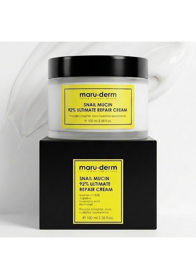 Maruderm Snail Mucin Ultimate Repair Cream %92 Salyangoz Özlü Yoğun Nemlendirici Ve Besleyici Yüz Kremi, Peptit & Hyalüronik Asit İle, 100 Ml