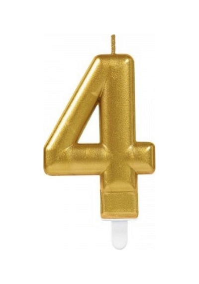 4 - 925 - Rakam Mum - Glblseme - Gold Renk Diğer