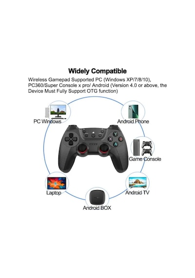 Joystick Gamepad Çiftli Tv Pc Oyun Konsolu 2.4g Gamepad Joystick