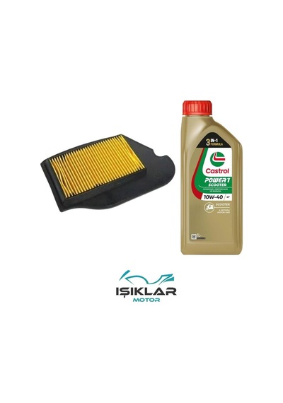 Tvs Jüpiter 110 Castrol Yağ Ve Hava Filtre Bakım Seti Bs0015