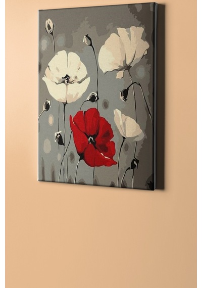 Webstyle Sayılarla Boyama Seti Kasnaklı Soyut Gelicik 60 X 75 Cm