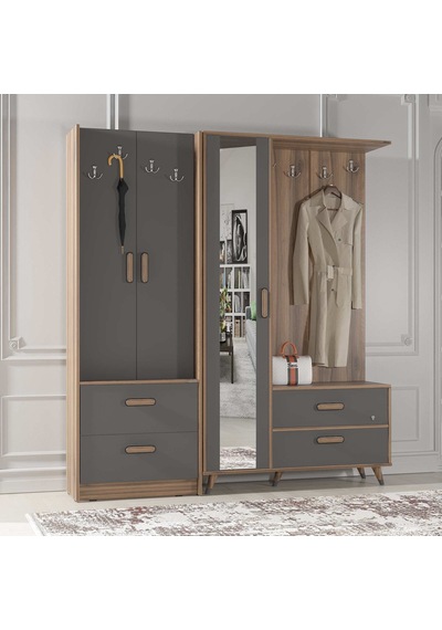Abre Vm-342348 Antrasit Portmanto Vestiyer Diğer