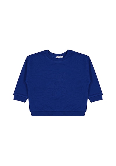Civil Boys Dinozor Nakışlı 2-5 Yaş Sweatshirt - Mavi Saks Mavisi
