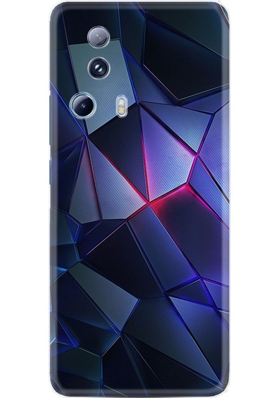 Xiaomi 13 Lite Kılıf Resimli Desenli Silikon Platinium Series Üçgenler 2 1872
