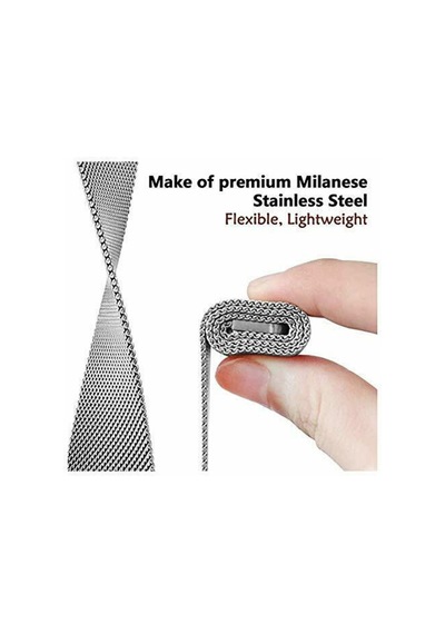 Apple Uyumlu  Watch Se 40 MM Milano Loop Çelik Kordon 40 MM Kayış