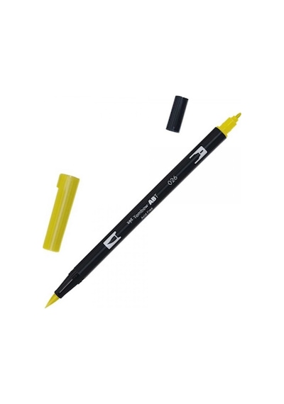 Ab-t Dual Brush Pen Grafik Kalemi - Yellow Gold