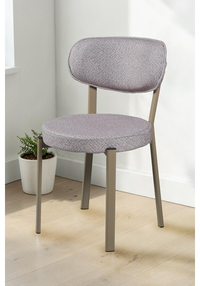 Sakura Sandalye - Kapuçino - Metal Kapuçino Ayak 4 Adet - Salon Sandalyesi / Mutfak Sandalyesi Cappuccino