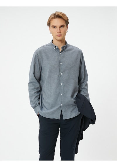 Koton Slim Fit Gömlek Uzun Kollu Klasik Yaka Düğmeli Lacivert 4sam60156hw Lacivert Koton Slim Fit Gömlek Uzun Kollu Klasik Yaka Düğmeli Lacivert 4sam60156hw Lacivert