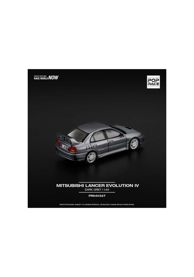 Pop Race Mitsubishi Lancer Evolution Iv 1:64 Diecast Model Car Rally Icon Pr64-0327