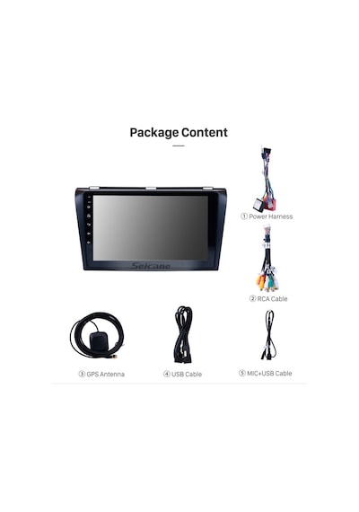 Mazda 3 2006-2012 Multimedya Navigasyon Usb Kamera Carplayer 6 Ram