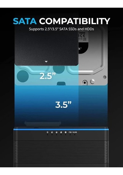 Sabrent Usb 3.2 Type C M.2 Pcıe Nvme + 2,5/3,5 İnç Ssd Ve Hdd Dönüştürücü Ds-ucmh
