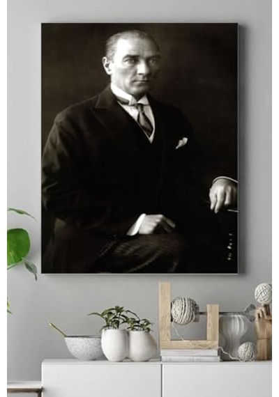 Pster15048 Atatürk Kanvas Tablo 40 X 60 7/8 Yaş