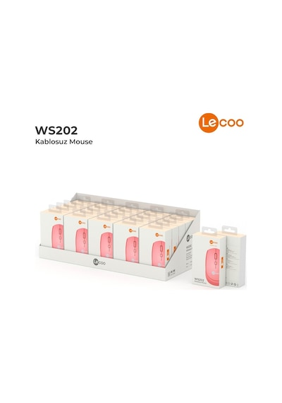 Lecoo Ws202 Kablosuz 1200dpı 4 Tuşlu Optik Mouse Ws202
