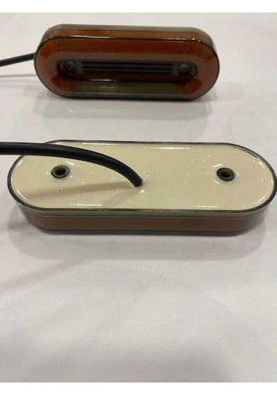 Ahmet Otomotiv Yeni Nesil Neon Yere De Işık Veren Yan Lamba Füme Sarı Renk 12v-24v