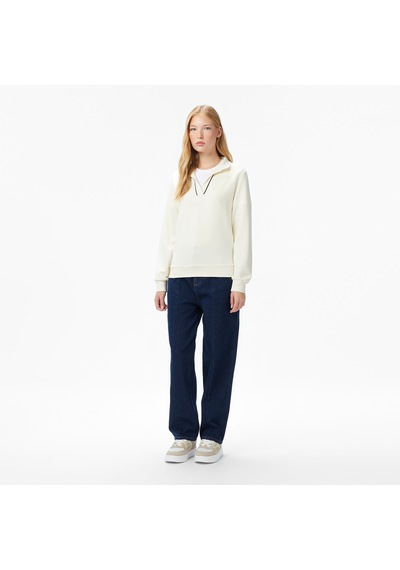 Nautica Kadın Krem Regular Fit Sweatshirt Düz 57k304t Krem