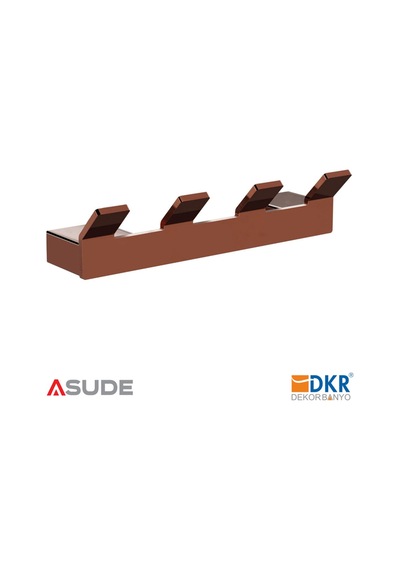 Dkr Dörtlü Askı Copper Parmak İzi Bırakmaz Koyu Inox