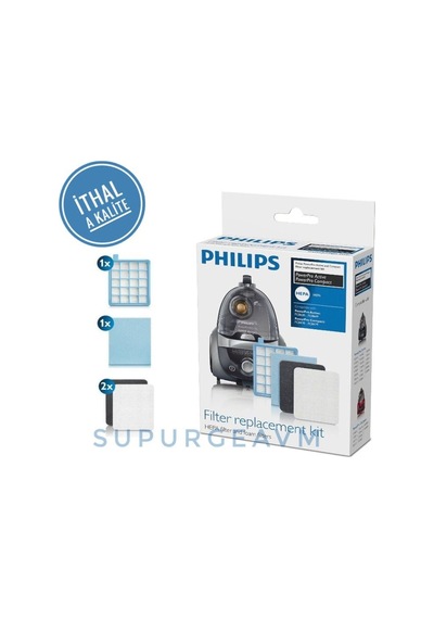 Philips Uyumlu Fc 8478/91 Powerpro Compact Hepa Filtre Seti 02