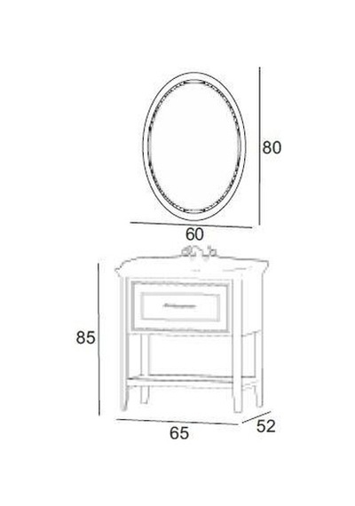 Denko Öykü 65 Cm Antrasit Banyo Dolabı Takımı Antrasit Denko Öykü 65 Cm Antrasit Banyo Dolabı Takımı Antrasit