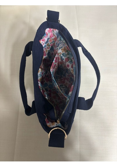 Lumya Atelier Lalezar Nakışlı Çanta Lacivert