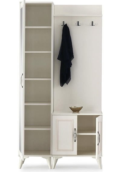Nehir Portmanto Askılık Ayakkabılık Aynalı 100x36x200 001
