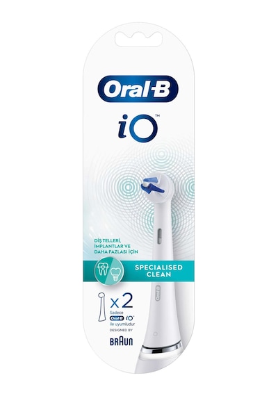 Oral-B iO Specialised Clean Beyaz Diş Fırçası Yedek Başlığı 2 Adet