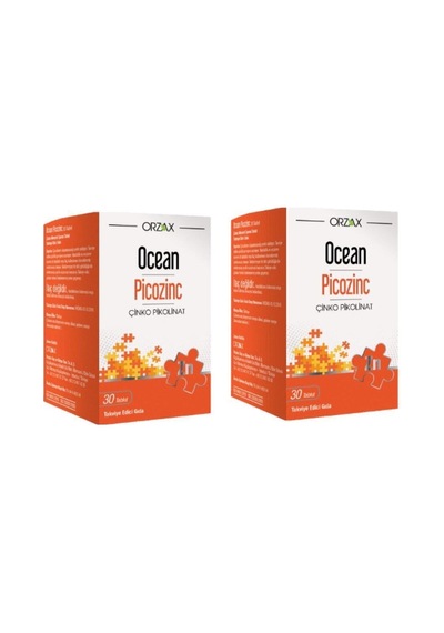 Orzax Picozinc Çinko Pikolinat 30 Tablet 2 Adet