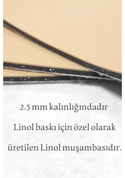 Linol Linol Muşamba Levha 2.5 Mm 35x50 Cm 1 Adet Gri Renklidir Gnsrkfaz3102