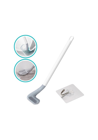 Biishe Golf Tasarımlı Silikon Wc Klozet Mutfak Temizlik Fırçası Kanca Hediyeli Çok Renkli