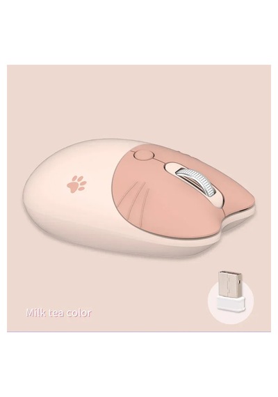 Mofıı M3 Kablosuz Mouse 2.4g Sessiz Kedi Tasarımlı Sevimli Mouse 1600 Dpı