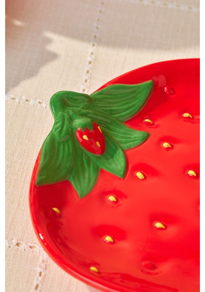 Karaca Strawberry Pasta Tabağı 20 Cm Kırmızı