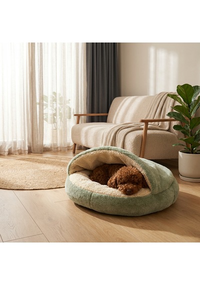 Kanguru Model Yuvarlak Kedi/köpek Yatağı