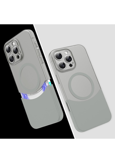 Apple, Uyumlu iPhone 16 Pro Kılıf M-safe Şarj Özellikli Mıknatıslı Zore Duble Kapak