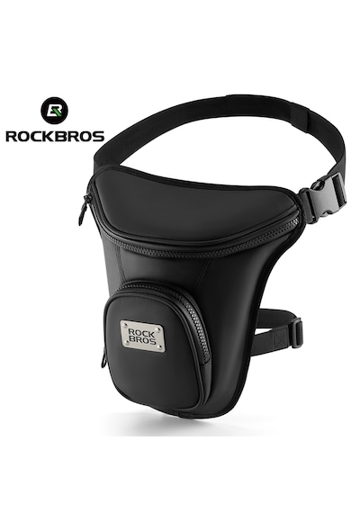 Rockbros Su Geçirmez Motosiklet Bacak Ve Omuz Çantası Aluminyum Siyah