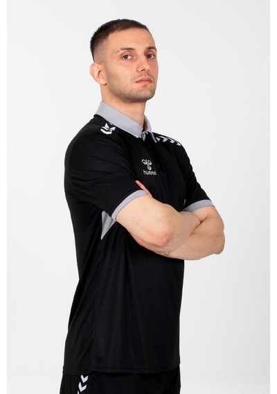 Hummel Otantik Polo Yaka Kamp Tişört Siyah