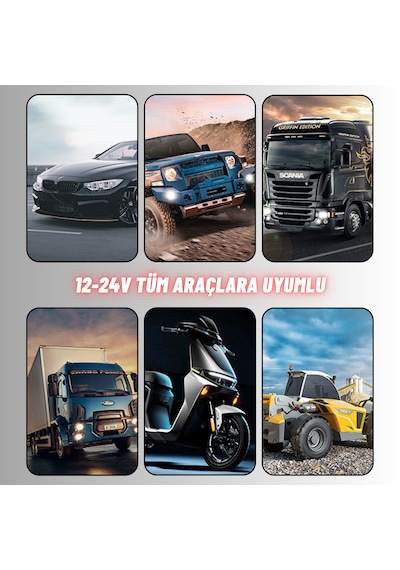 Off Road Led Çalışma Ve Tampon Sis Lambası 4 Adet 12-24v Traktör