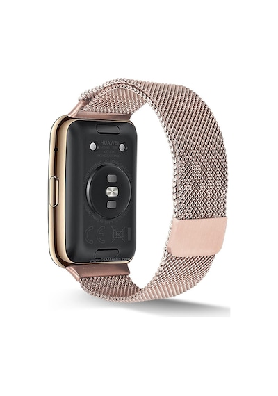 Huawei Watch Fit Hasır Metal Kordon Premium Hasır Kayış