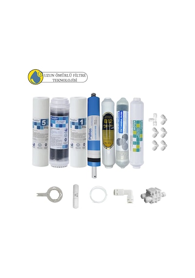 Global Water Purefer Açık Kasa Çift Sedimentli Sertifikalı 7li Pallas Mebran Şeffaf 4lü Mineral+b12 Alkali