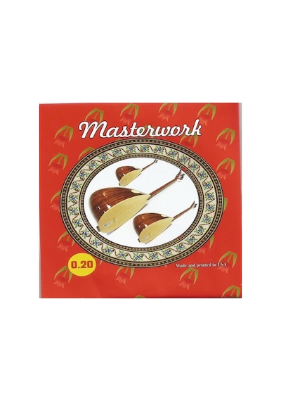 Masterwork 0,20 Çelik Uzun Sap Bağlama Teli 5 Takım Dayanıklı Ve Parlak Tonlu Saz Telleri