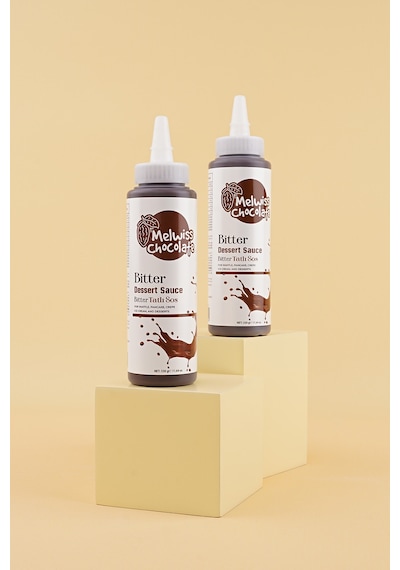 Melwiss Chocolate Bitter Tatlı Sos 330 G - Waffle & Krep & Pankek Sosu