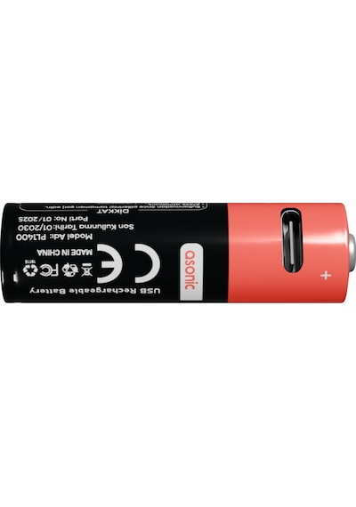Asonıc Pl1400 Aa Şarjlı Pil 1.5volt 1400mah/2600mwh Type-c İle Kolay Şarj 2 Li Paket Usb To Type-c Kablo  19