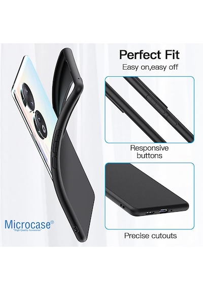 Honor 90 Elektrocase Serisi Silikon Kılıf - Siyah Al3340