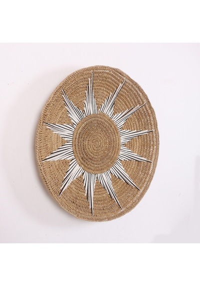 Doğal Rafya Duvar Tabağı 60 Cm