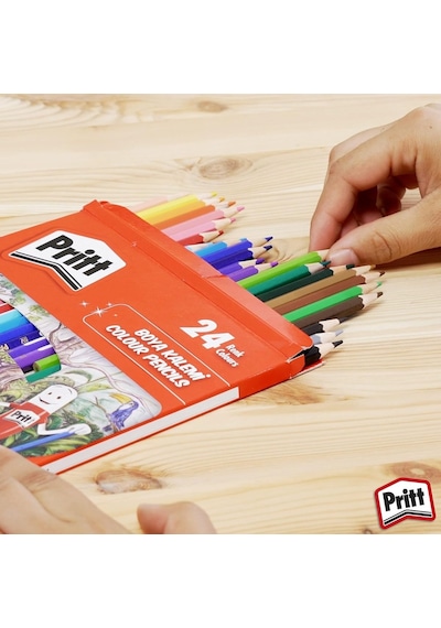 Pritt Kuru Boyalar, Canlı Renklerde Boya Kalemi, Açması Kolay Ve Dayanıklı Silinebilir Kalem, Yumuşak Mineli Resim Genel