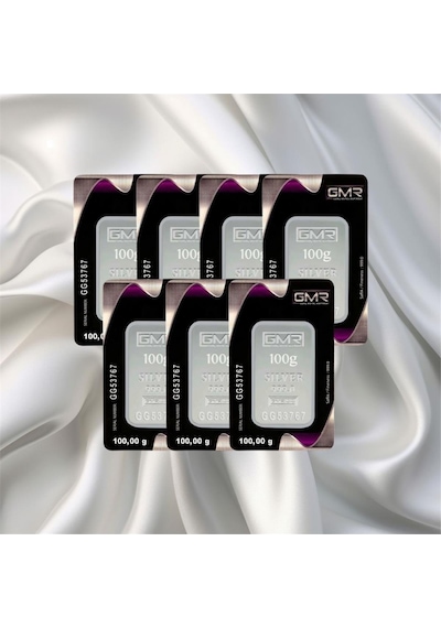 Leva Gold 100 Gr Gmr Gümüş Külçe 7 Adet