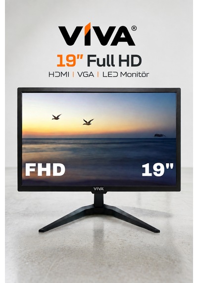 M-19 Premium 19 Led Monitör Ultra Parlak Ekran, Dahili Hoparlör, Hdmı & Vga