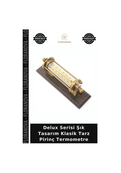 Delux Serisi Şık Tasarım Klasik Tarz Pirinç Termometre