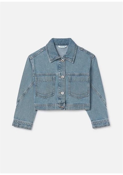 Mayoral Kız Çocuk Denim Ceket Mavi 6406