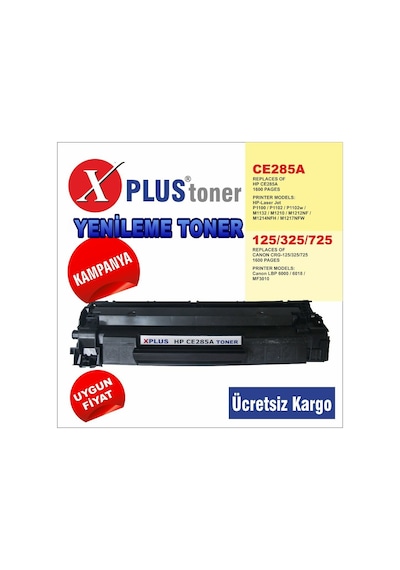 Hp Ce285A 85A Dolum Uyumlu Toner 1102/1132/1212/6030/6020