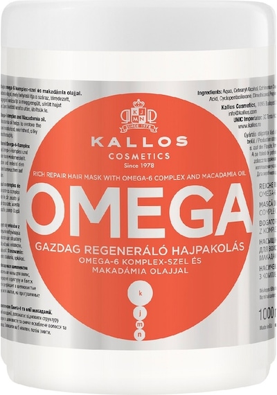 Kallos Cosmetics Omega-6 Saç Onarım Maskesi 1 L