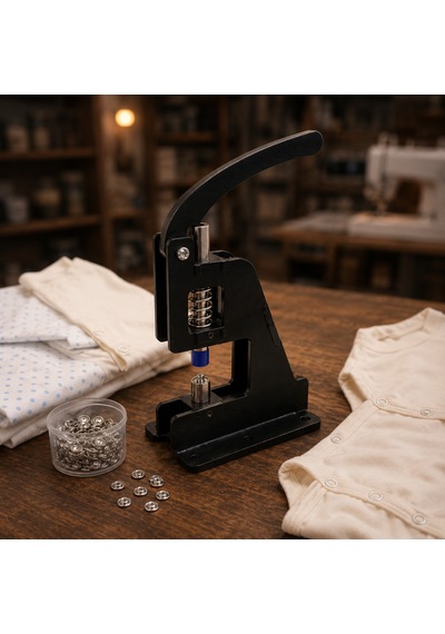 Portatif Küçük Tulumba El Presi - 100 Adet 9,5 Mm Çıtçıt Ve Kalıp Çakım Seti 1pc Installation Tools